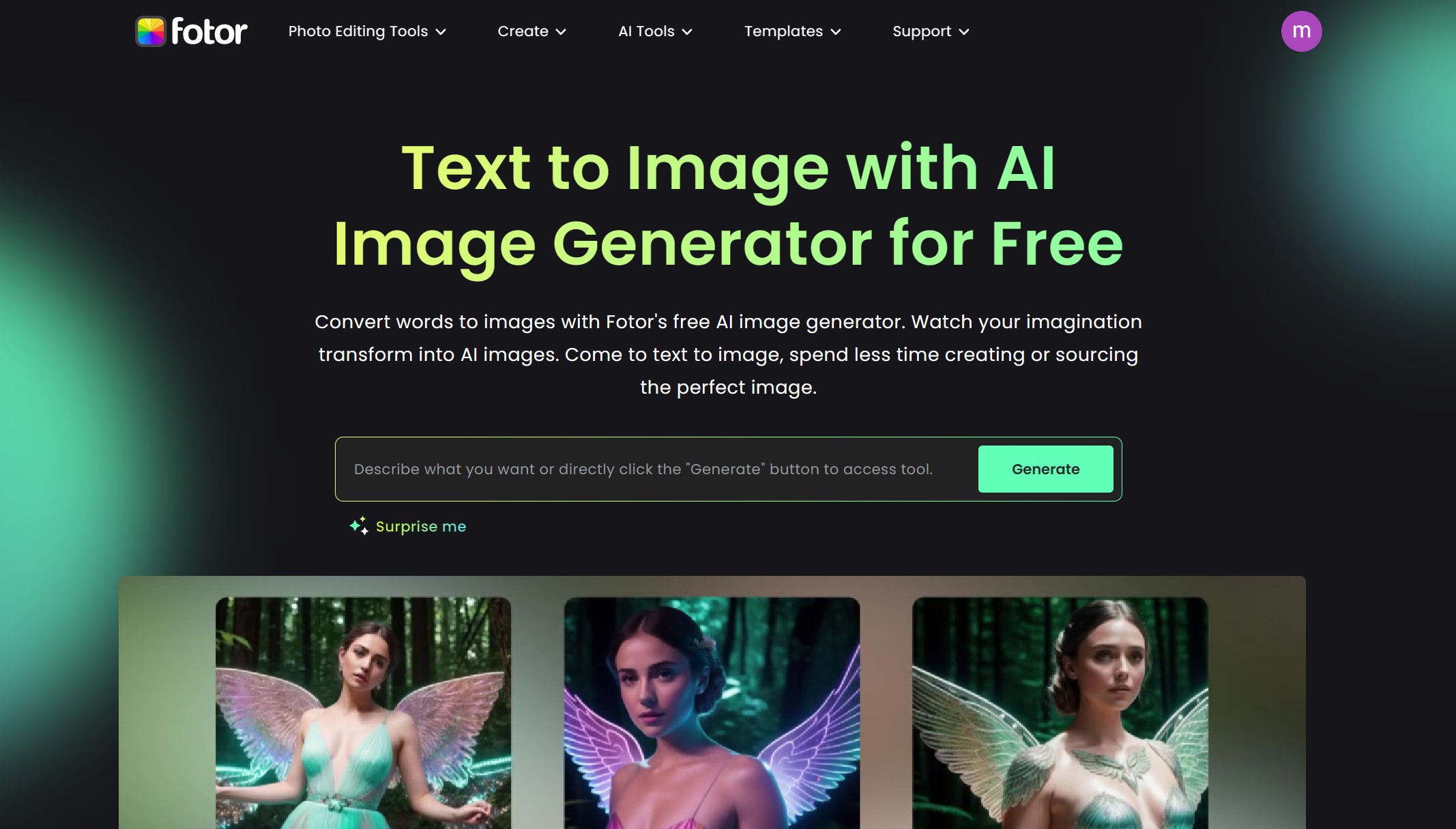 fotor art generator